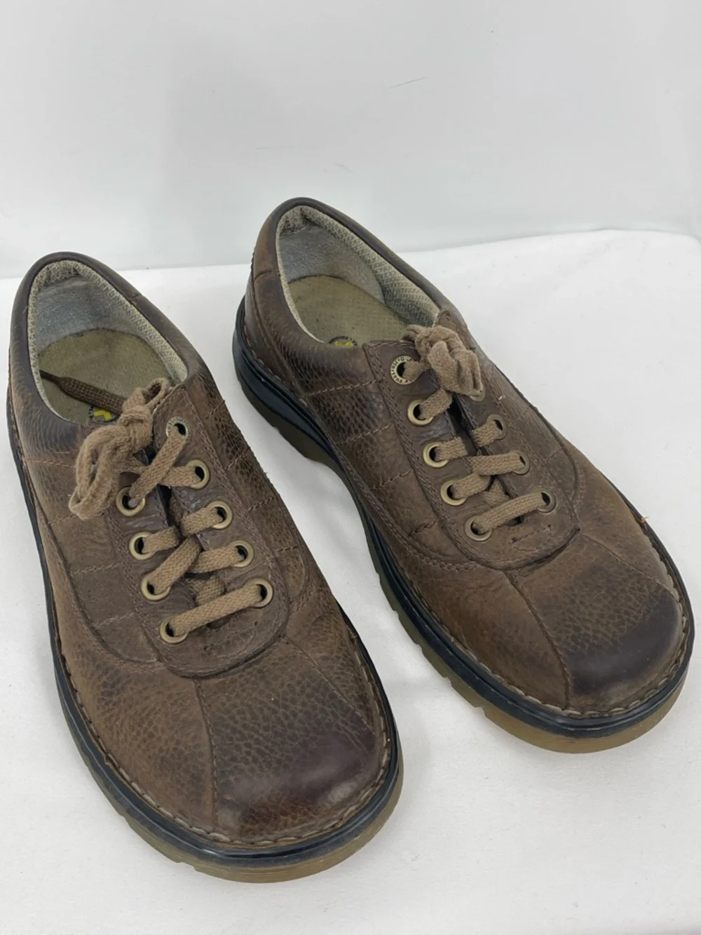 Dr. Martens Brown Leather Lace-Up Oxfords